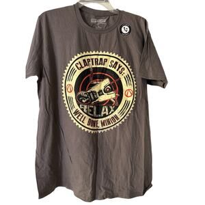 Borderlands Lootcrate Exclusive Men's Tshirt Large Gray Claptrap W